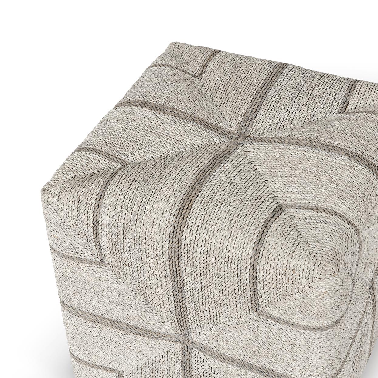 PALECEK FRITZ ROPE SQUARE OTTOMAN - Benches, Ottoman, Stools