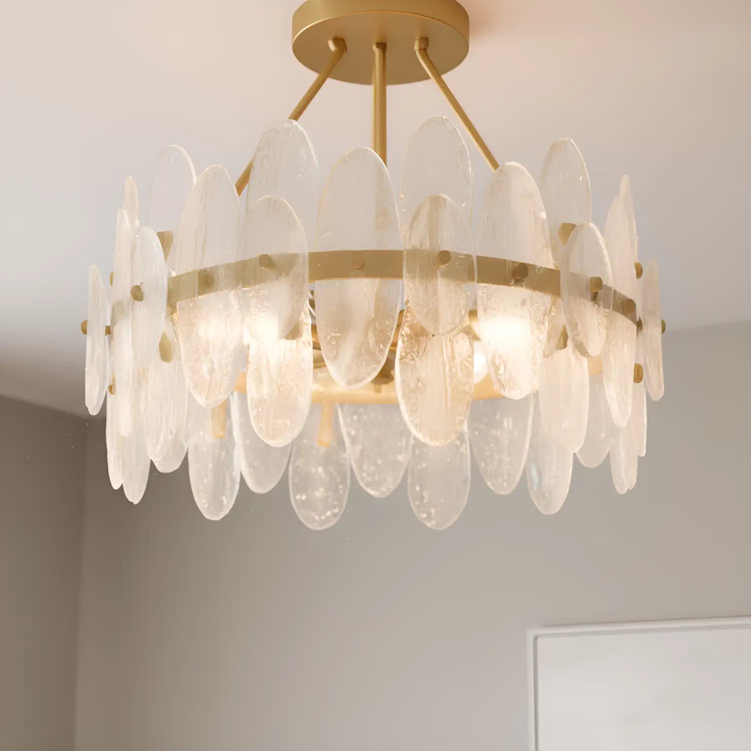 QUOIZEL, ABIGAIL SEMI-FLUSH MOUNT, SEMI FLUSH MOUNT LIGHT