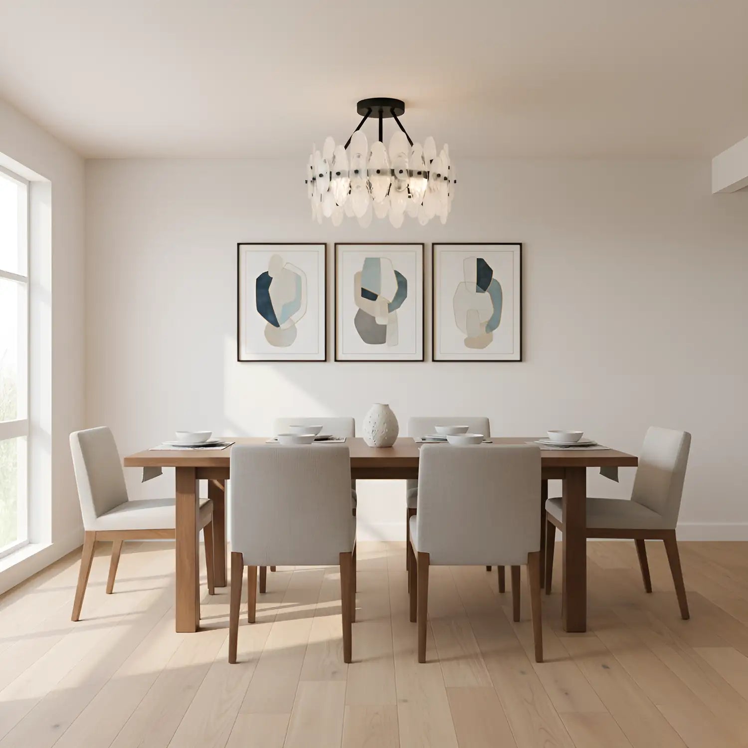 QUOIZEL, ABIGAIL SEMI-FLUSH MOUNT, SEMI FLUSH MOUNT LIGHT