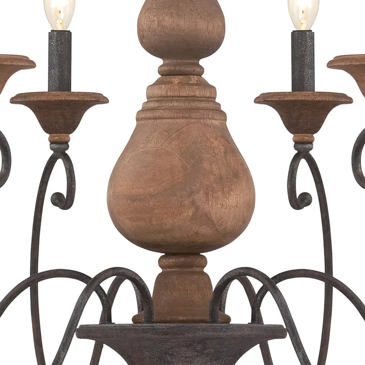 QUOIZEL, AUBURN CHANDELIER, CHANDELIER LIGHT