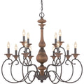 QUOIZEL, AUBURN CHANDELIER, CHANDELIER LIGHT