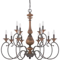 QUOIZEL, AUBURN CHANDELIER, CHANDELIER LIGHT