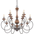 QUOIZEL, AUBURN CHANDELIER, CHANDELIER LIGHT