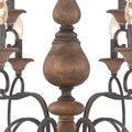 QUOIZEL, AUBURN CHANDELIER, CHANDELIER LIGHT
