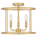 QUOIZEL, ABNER SEMI-FLUSH MOUNT, SEMI FLUSH MOUNT LIGHT