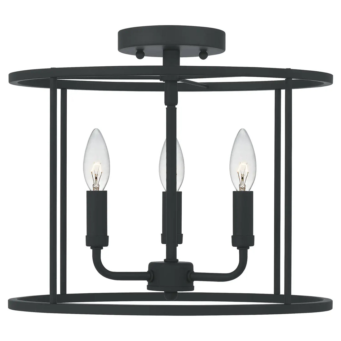 QUOIZEL, ABNER SEMI-FLUSH MOUNT, SEMI FLUSH MOUNT LIGHT