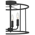QUOIZEL, ABNER SEMI-FLUSH MOUNT, SEMI FLUSH MOUNT LIGHT
