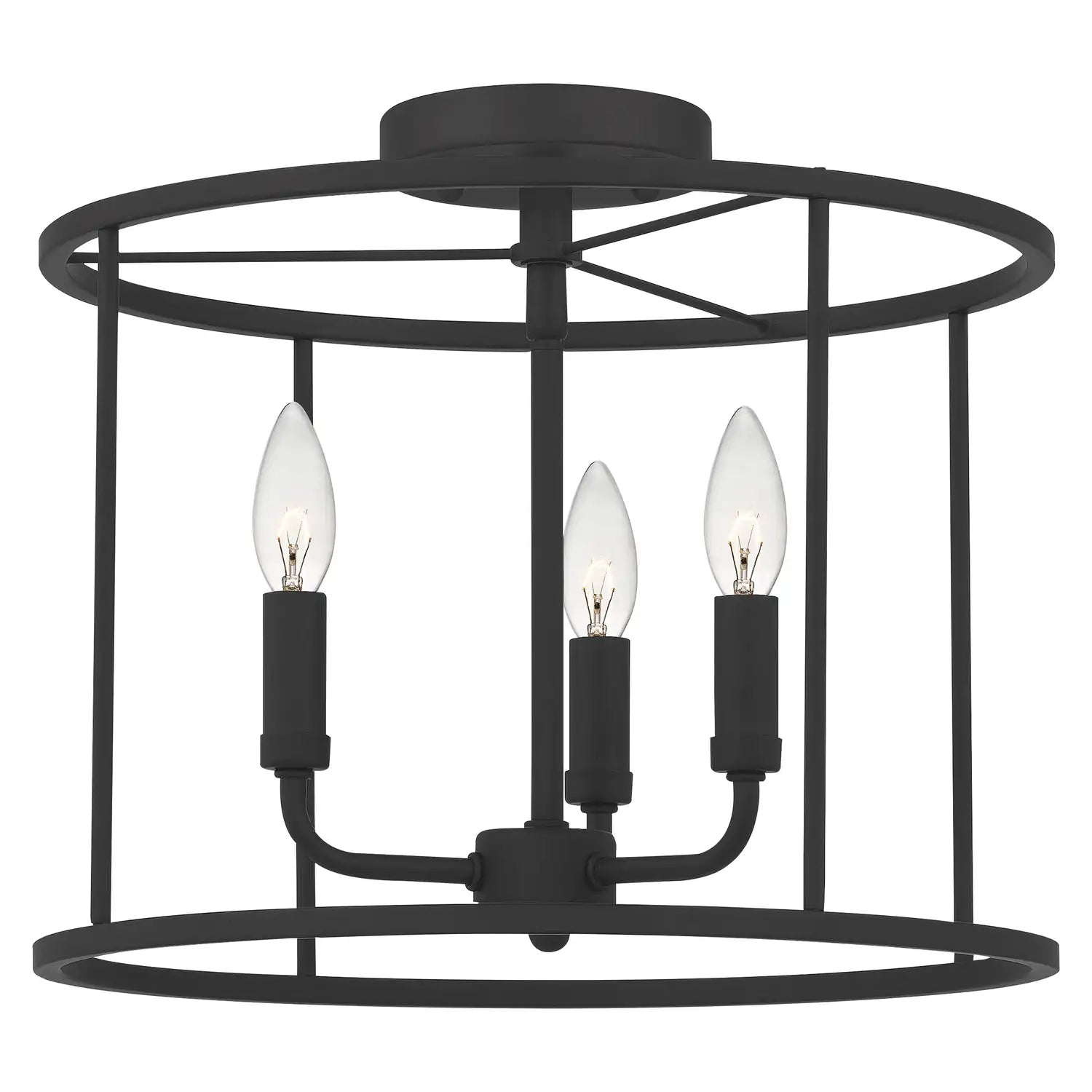 QUOIZEL, ABNER SEMI-FLUSH MOUNT, SEMI FLUSH MOUNT LIGHT