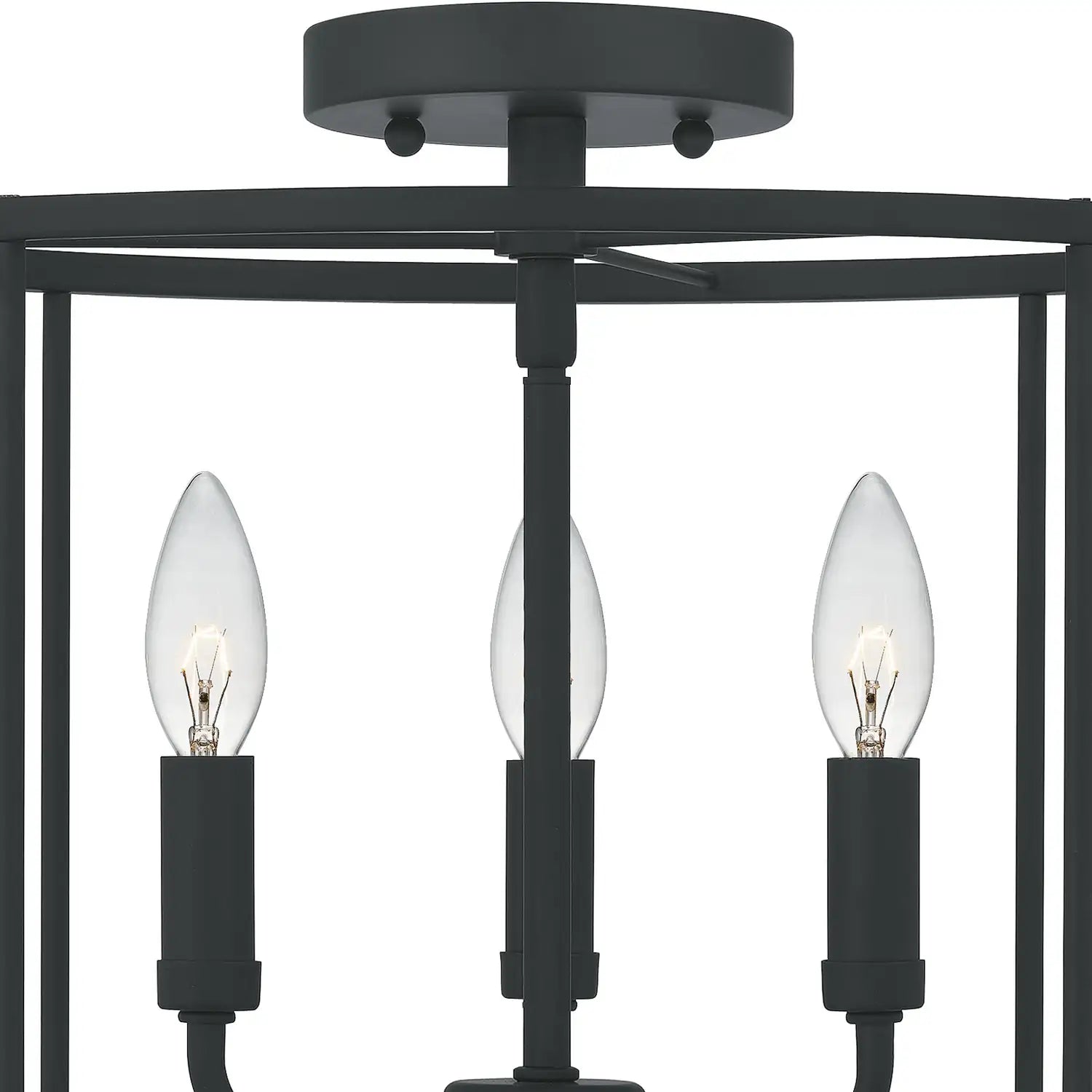QUOIZEL, ABNER SEMI-FLUSH MOUNT, SEMI FLUSH MOUNT LIGHT