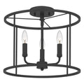 QUOIZEL, ABNER SEMI-FLUSH MOUNT, SEMI FLUSH MOUNT LIGHT