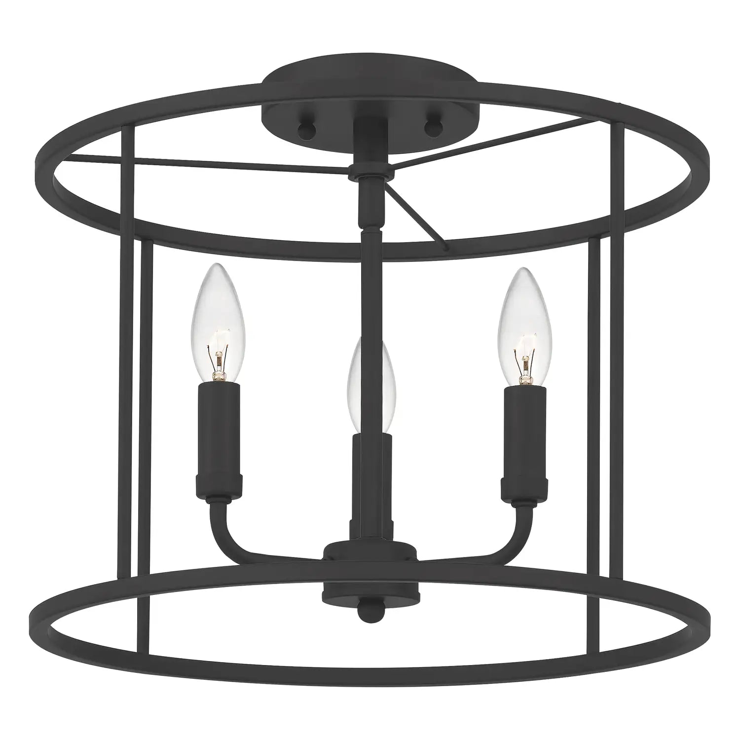QUOIZEL, ABNER SEMI-FLUSH MOUNT, SEMI FLUSH MOUNT LIGHT