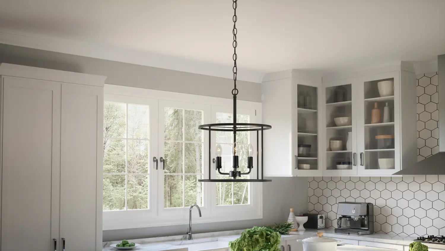 QUOIZEL, ABNER PENDANT, PENDANT LIGHT