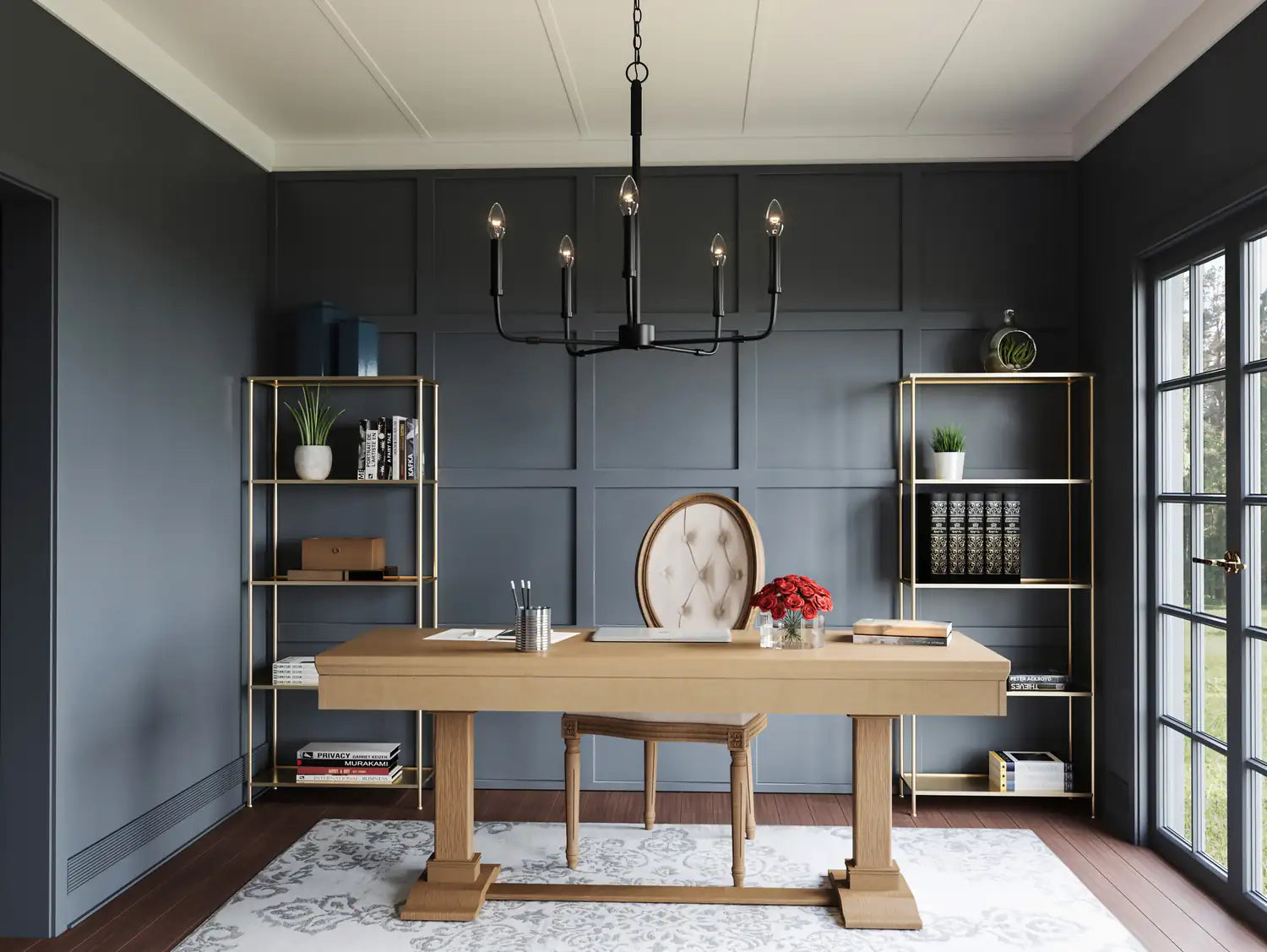 QUOIZEL, ABNER CHANDELIER, CHANDELIER LIGHT