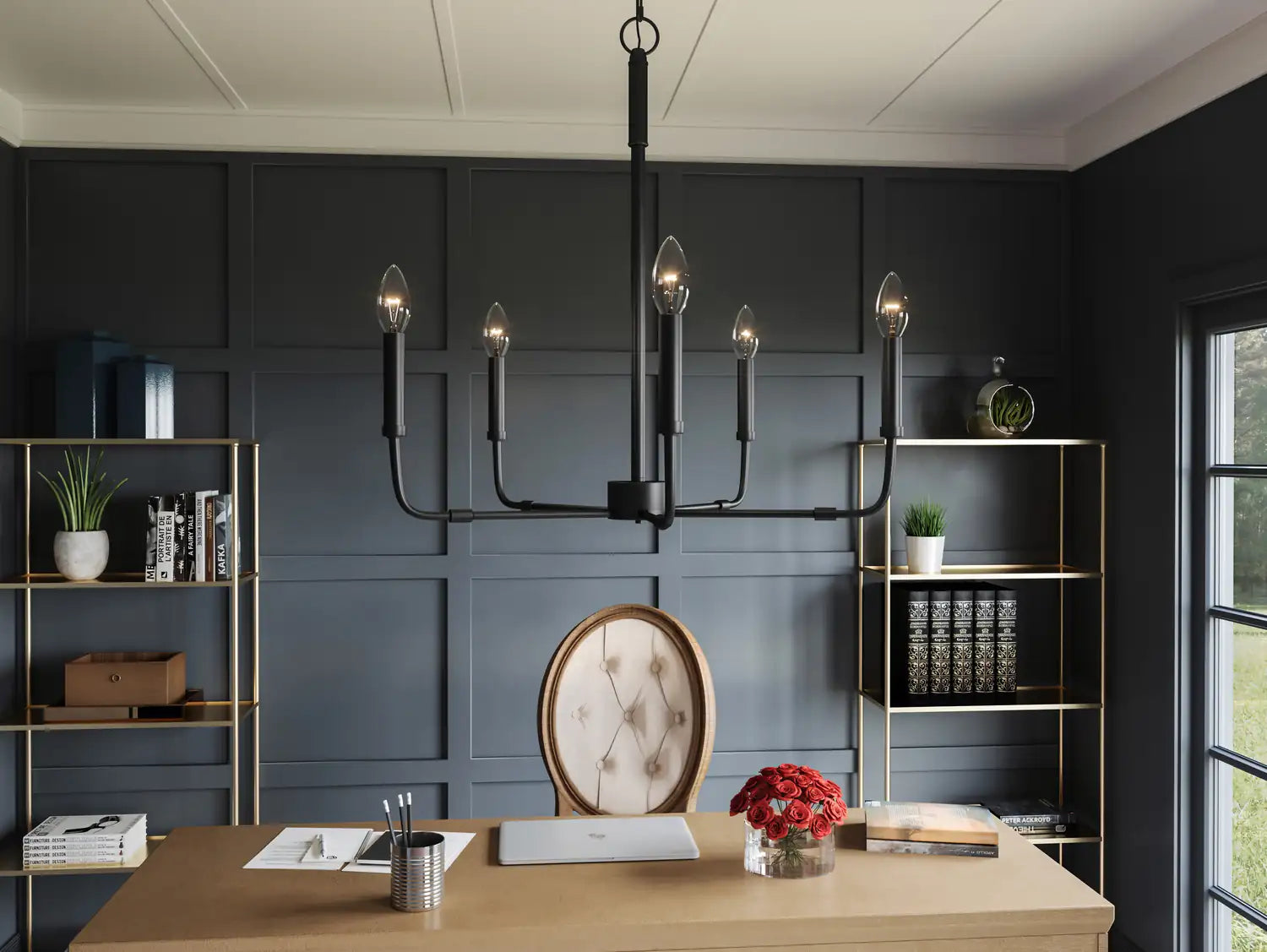 QUOIZEL, ABNER CHANDELIER, CHANDELIER LIGHT
