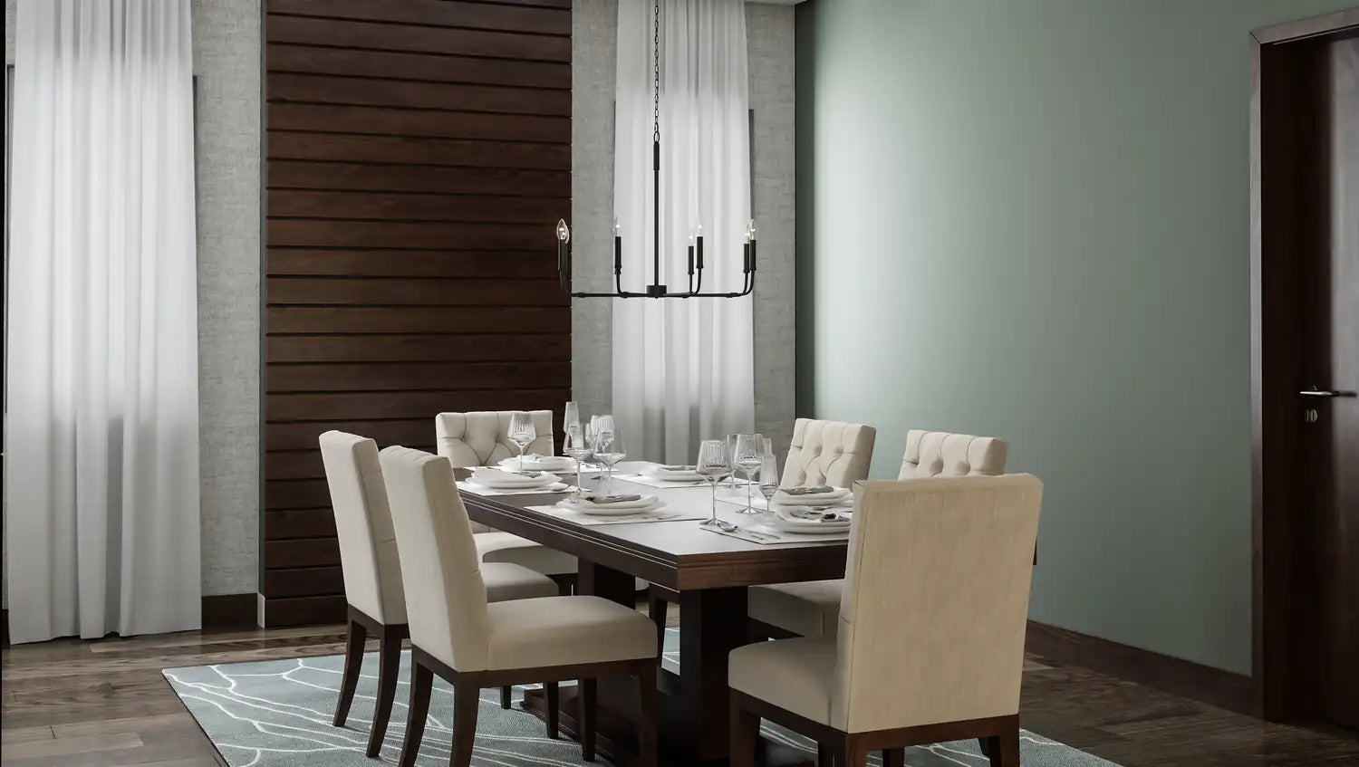 QUOIZEL, ABNER CHANDELIER, CHANDELIER LIGHT