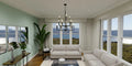QUOIZEL, ABNER CHANDELIER, CHANDELIER LIGHT