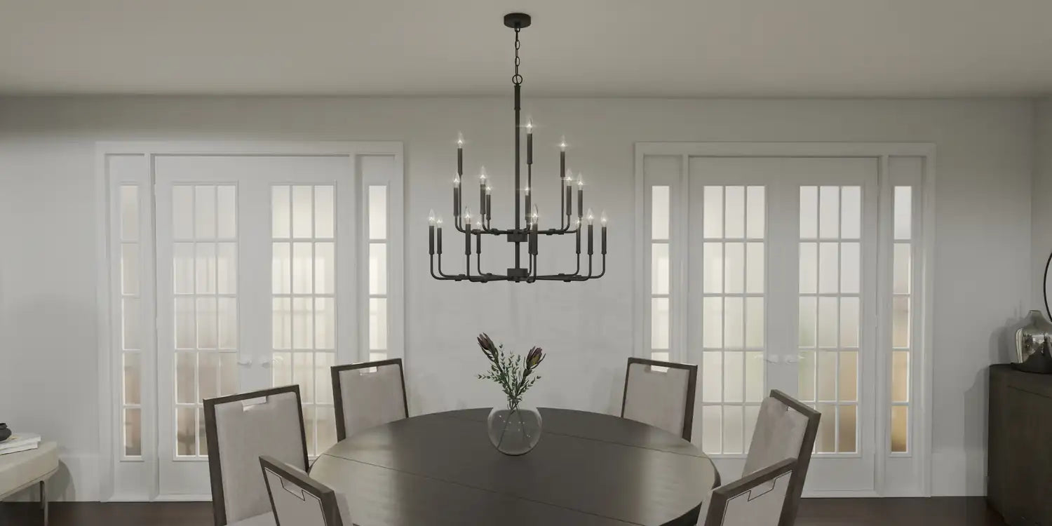 QUOIZEL, ABNER CHANDELIER, CHANDELIER LIGHT
