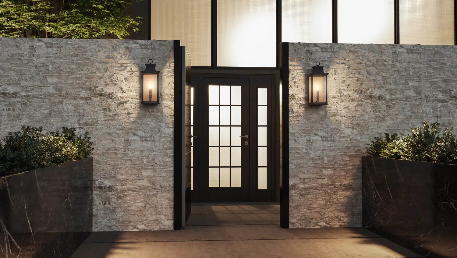 QUOIZEL, ABERNATHY OUTDOOR LANTERN, OUTDOOR WALL LIGHTS