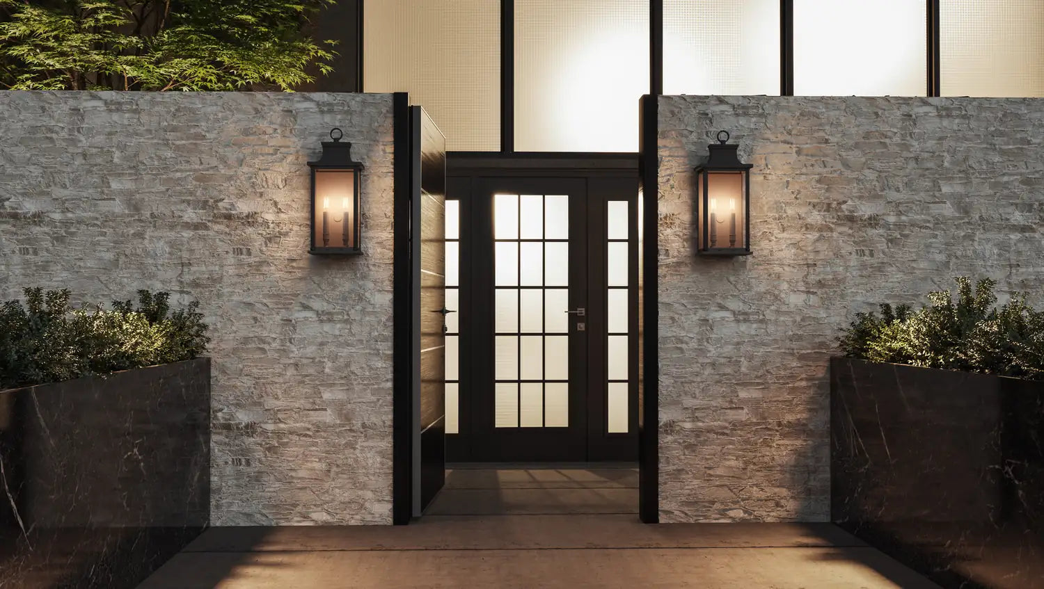 QUOIZEL, ABERNATHY OUTDOOR LANTERN, OUTDOOR WALL LIGHTS