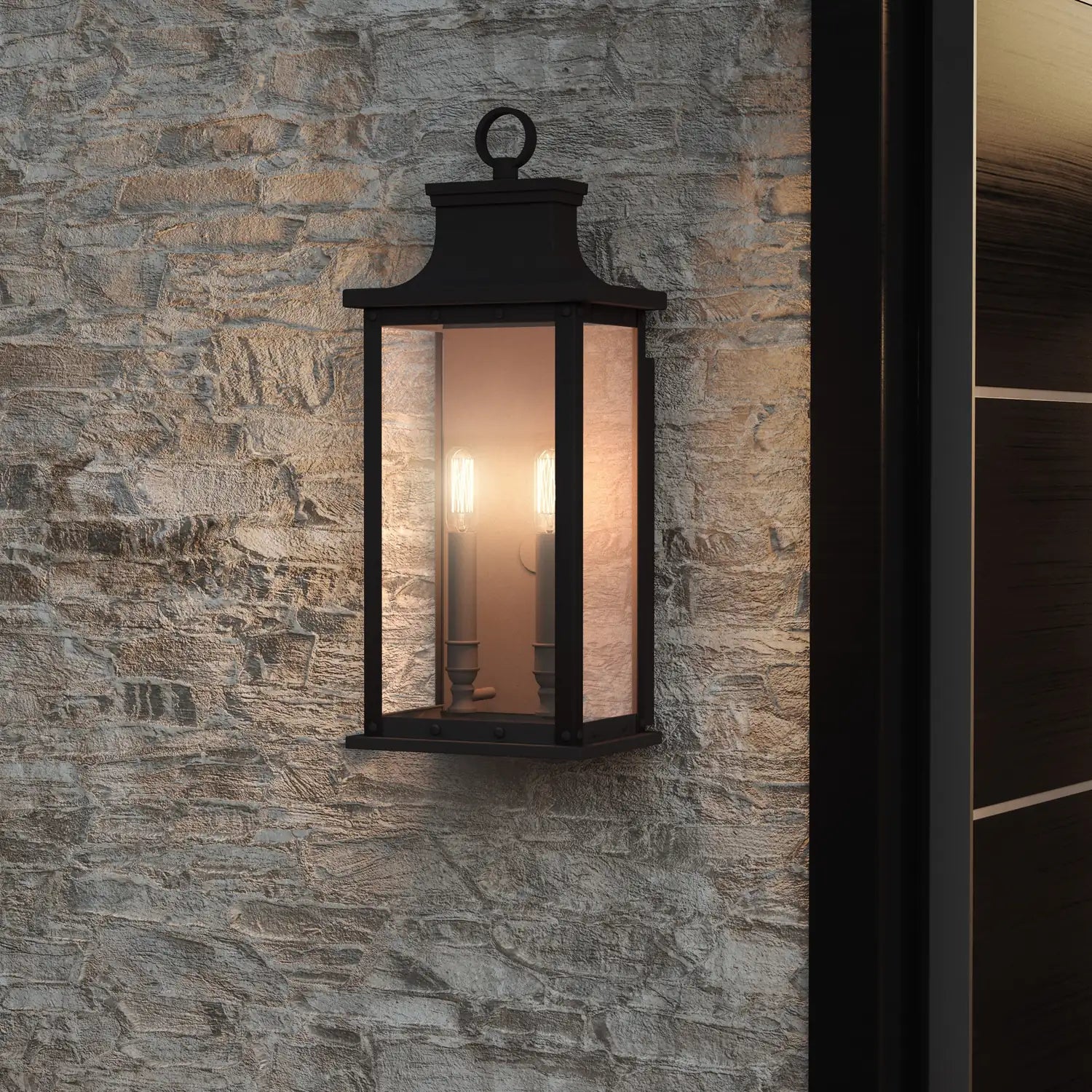QUOIZEL, ABERNATHY OUTDOOR LANTERN, OUTDOOR WALL LIGHTS