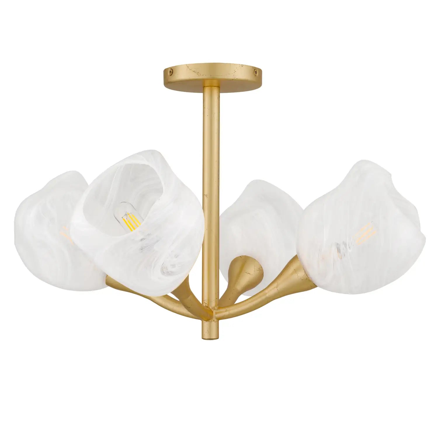 QUOIZEL, ADELYN SEMI-FLUSH MOUNT, SEMI FLUSH MOUNT LIGHT