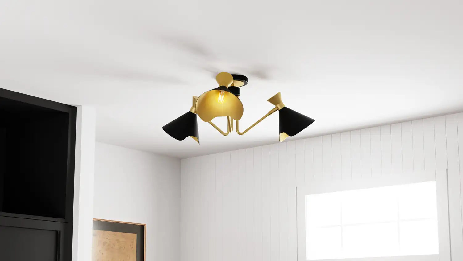 QUOIZEL, ARDEN SEMI-FLUSH MOUNT, SEMI FLUSH MOUNT LIGHT