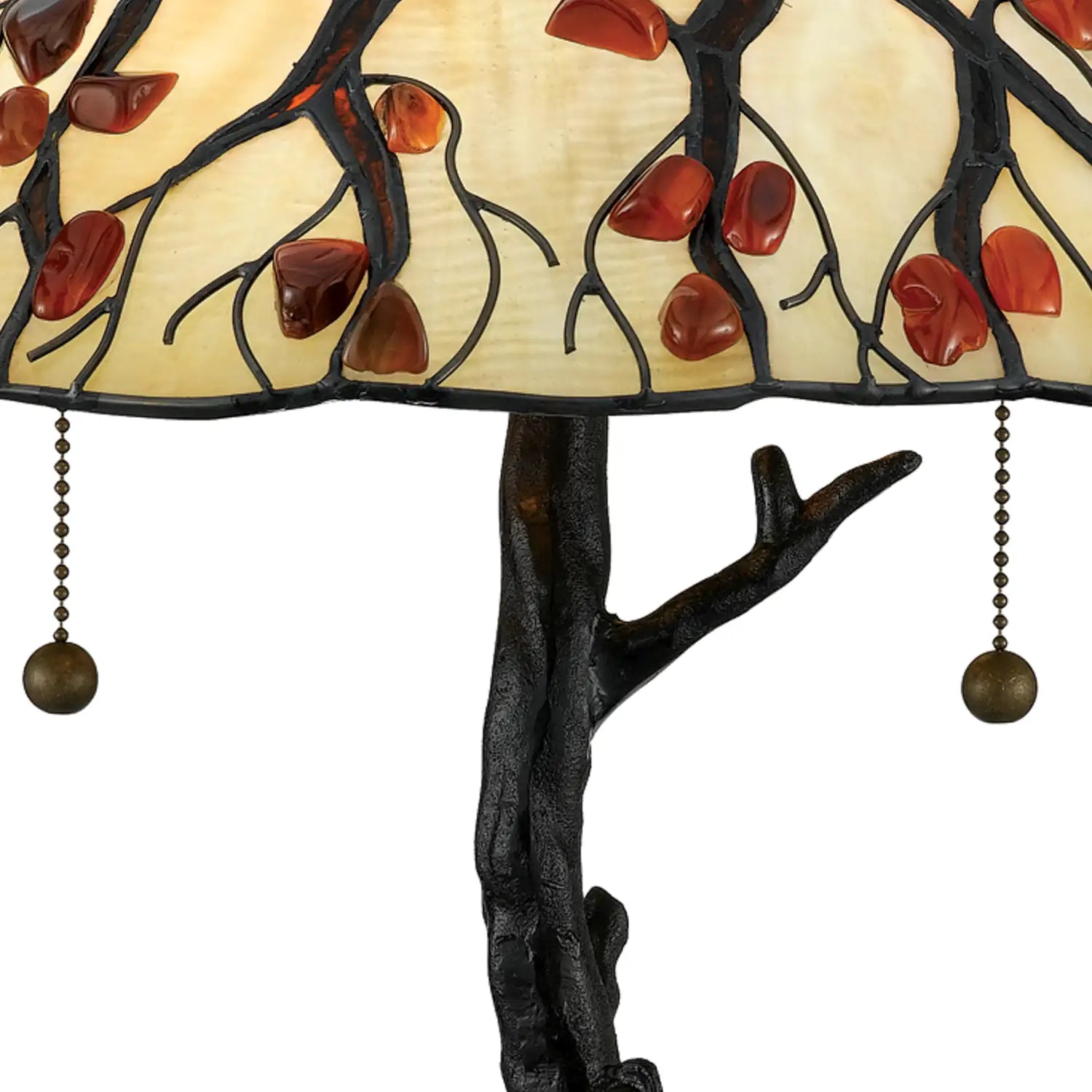 QUOIZEL, WHISPERING WOOD TABLE LAMP, TABLE LAMPS