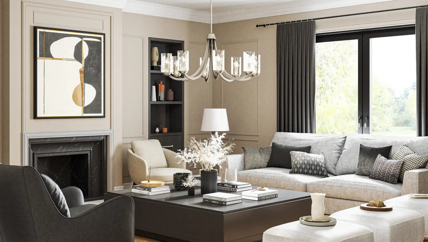 QUOIZEL, ALLARD CHANDELIER, CHANDELIER LIGHT