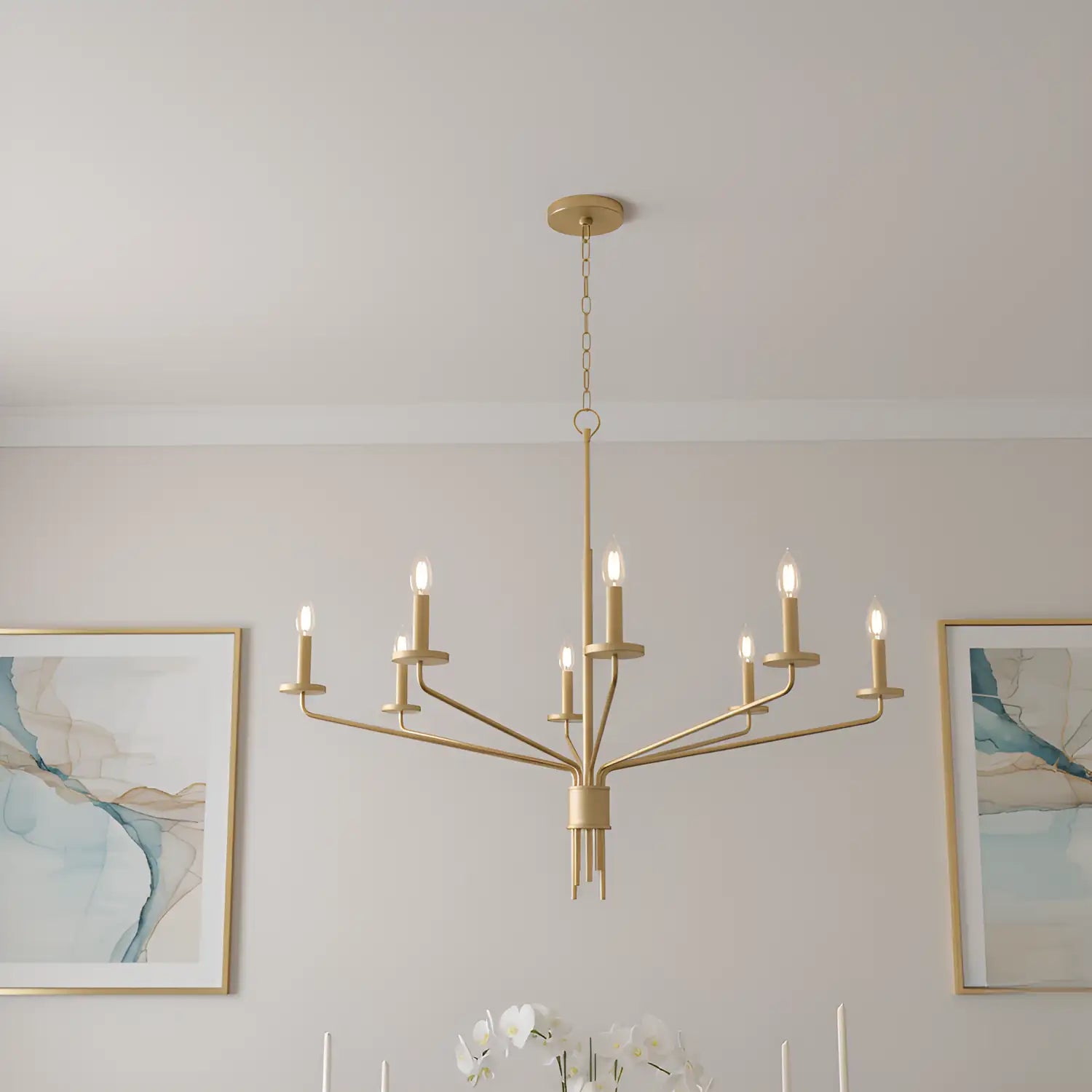 QUOIZEL, ALEXANDER CHANDELIER, CHANDELIER LIGHT