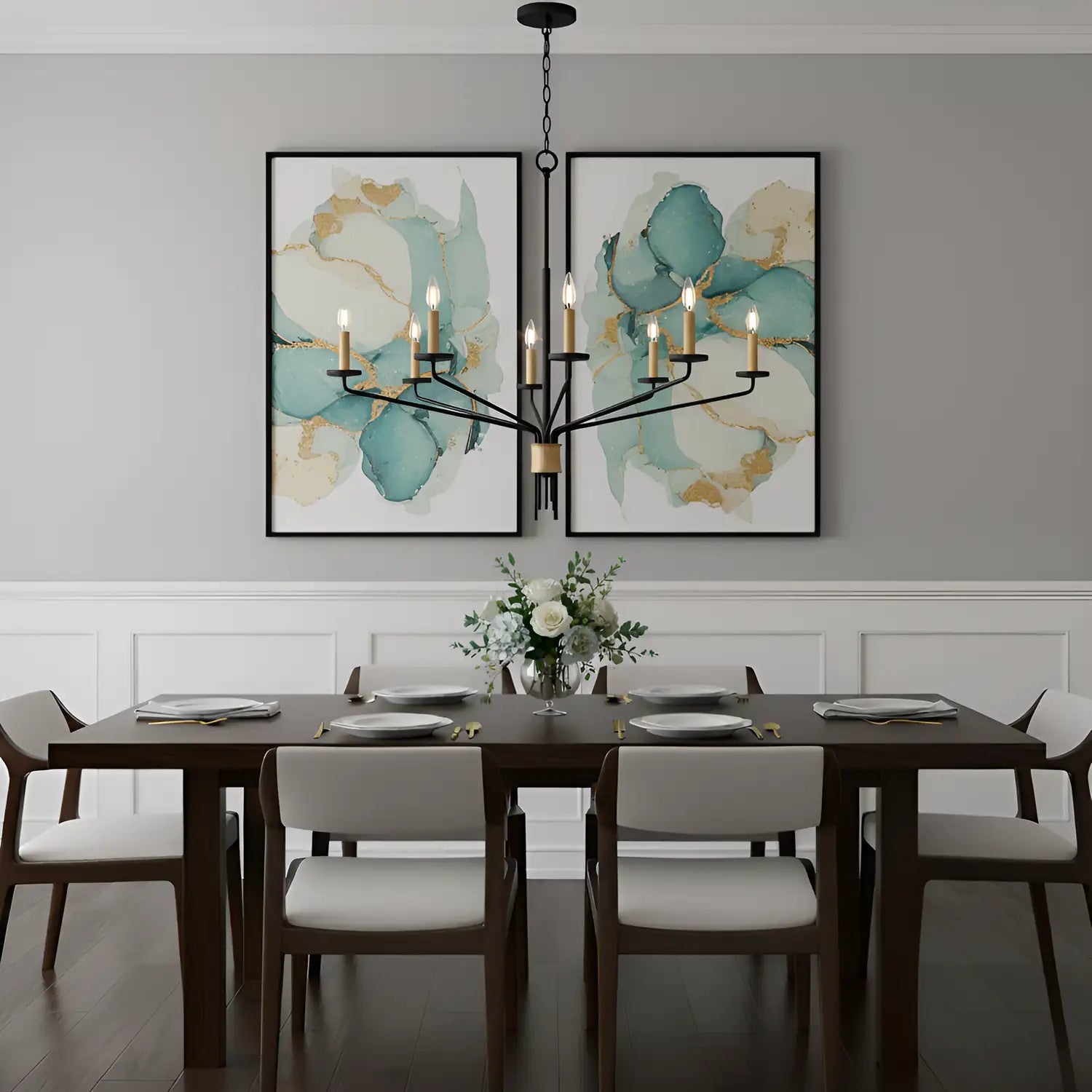 QUOIZEL, ALEXANDER CHANDELIER, CHANDELIER LIGHT