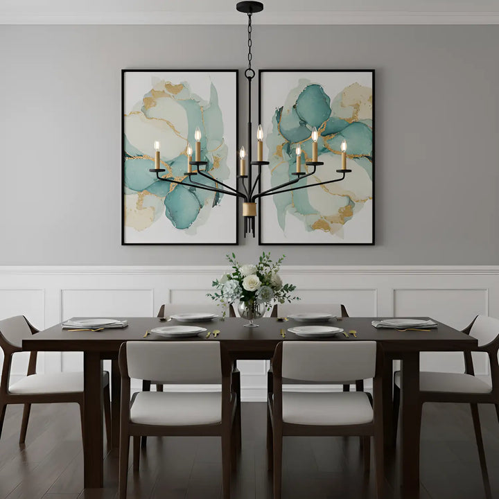 QUOIZEL, ALEXANDER CHANDELIER, CHANDELIER LIGHT