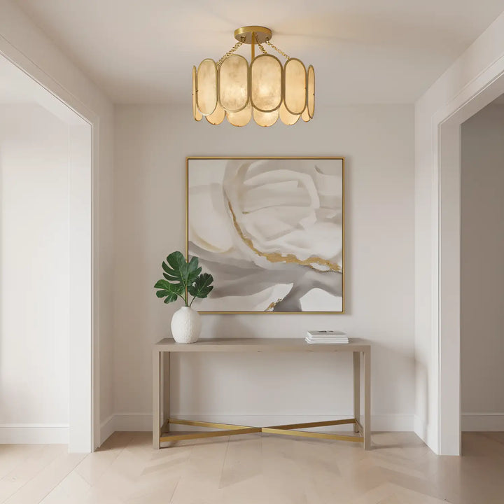 QUOIZEL, AMALIA SEMI-FLUSH MOUNT, SEMI FLUSH MOUNT LIGHT