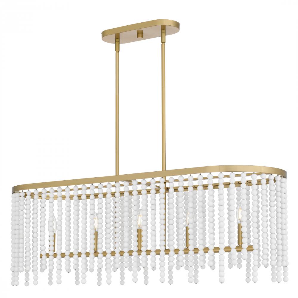 QUOIZEL, APELLE ISLAND CHANDELIER, LINEAR LIGHT
