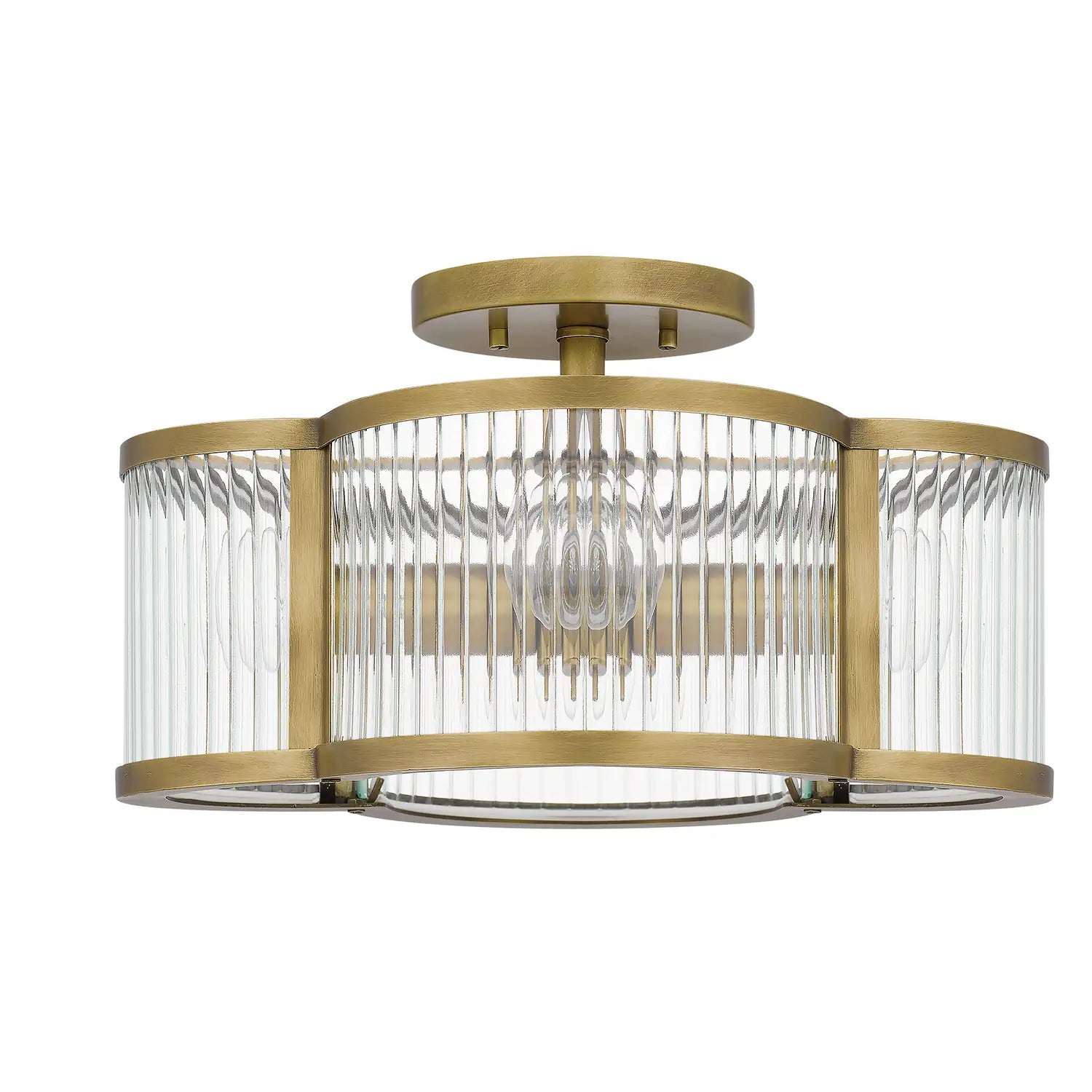 QUOIZEL, ASTER SEMI-FLUSH MOUNT, SEMI FLUSH MOUNT LIGHT