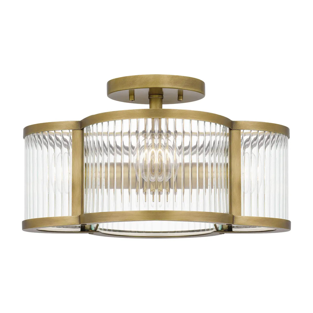 QUOIZEL, ASTER SEMI-FLUSH MOUNT, SEMI FLUSH MOUNT LIGHT