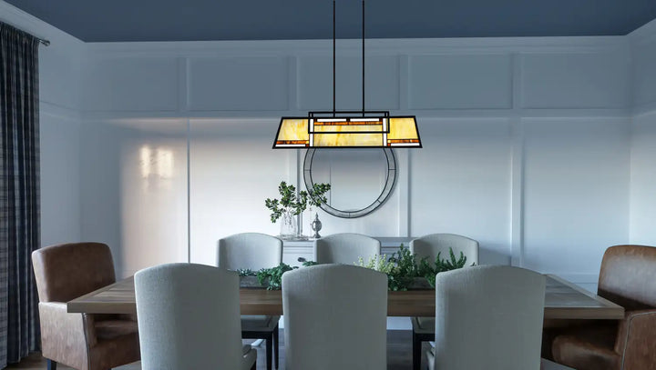 QUOIZEL, ATWATER ISLAND CHANDELIER, LINEAR LIGHT