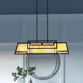 QUOIZEL, ATWATER ISLAND CHANDELIER, LINEAR LIGHT