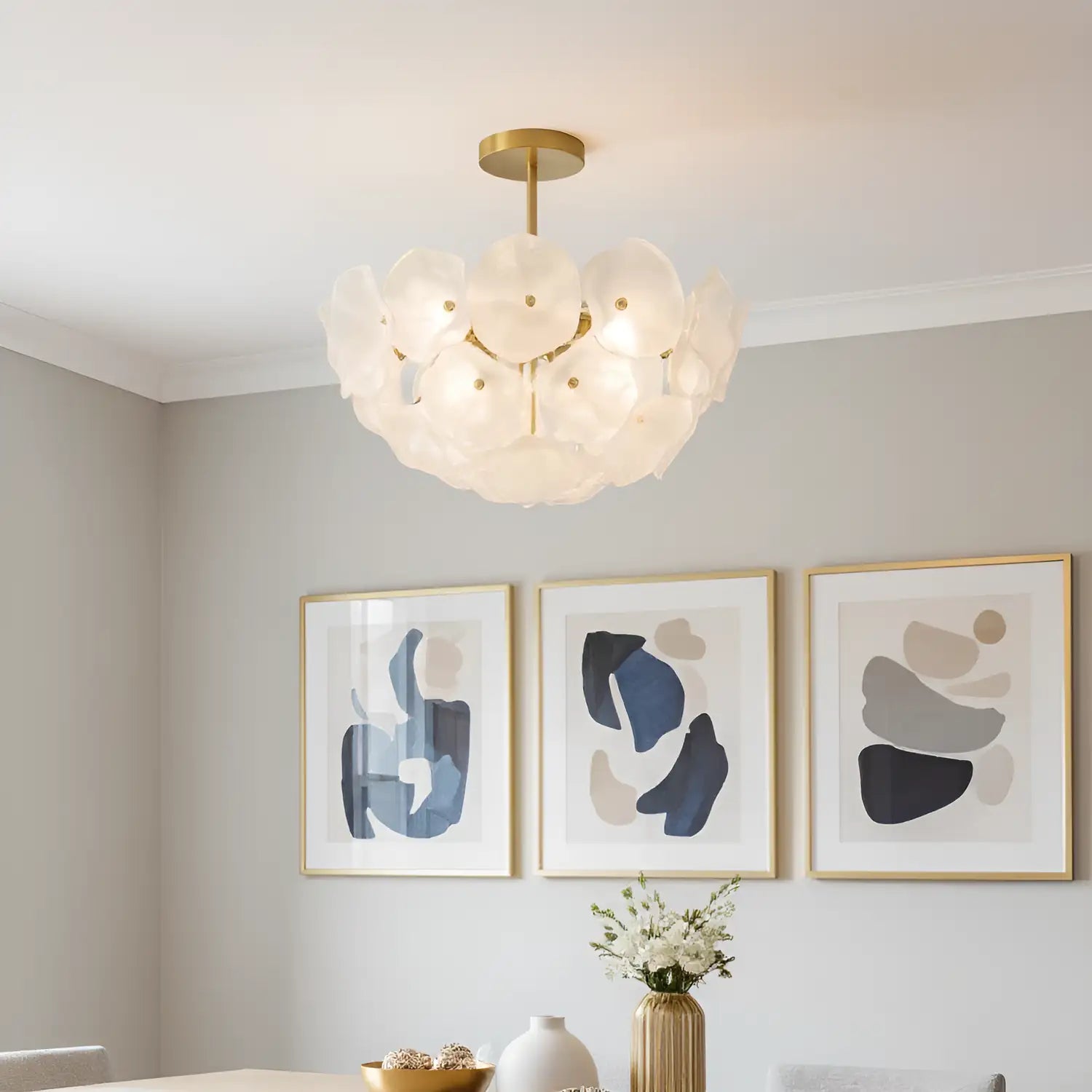 QUOIZEL, AUDREY SEMI-FLUSH MOUNT, SEMI FLUSH MOUNT LIGHT
