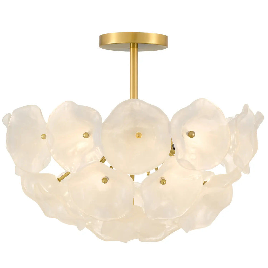 QUOIZEL, AUDREY SEMI-FLUSH MOUNT, SEMI FLUSH MOUNT LIGHT