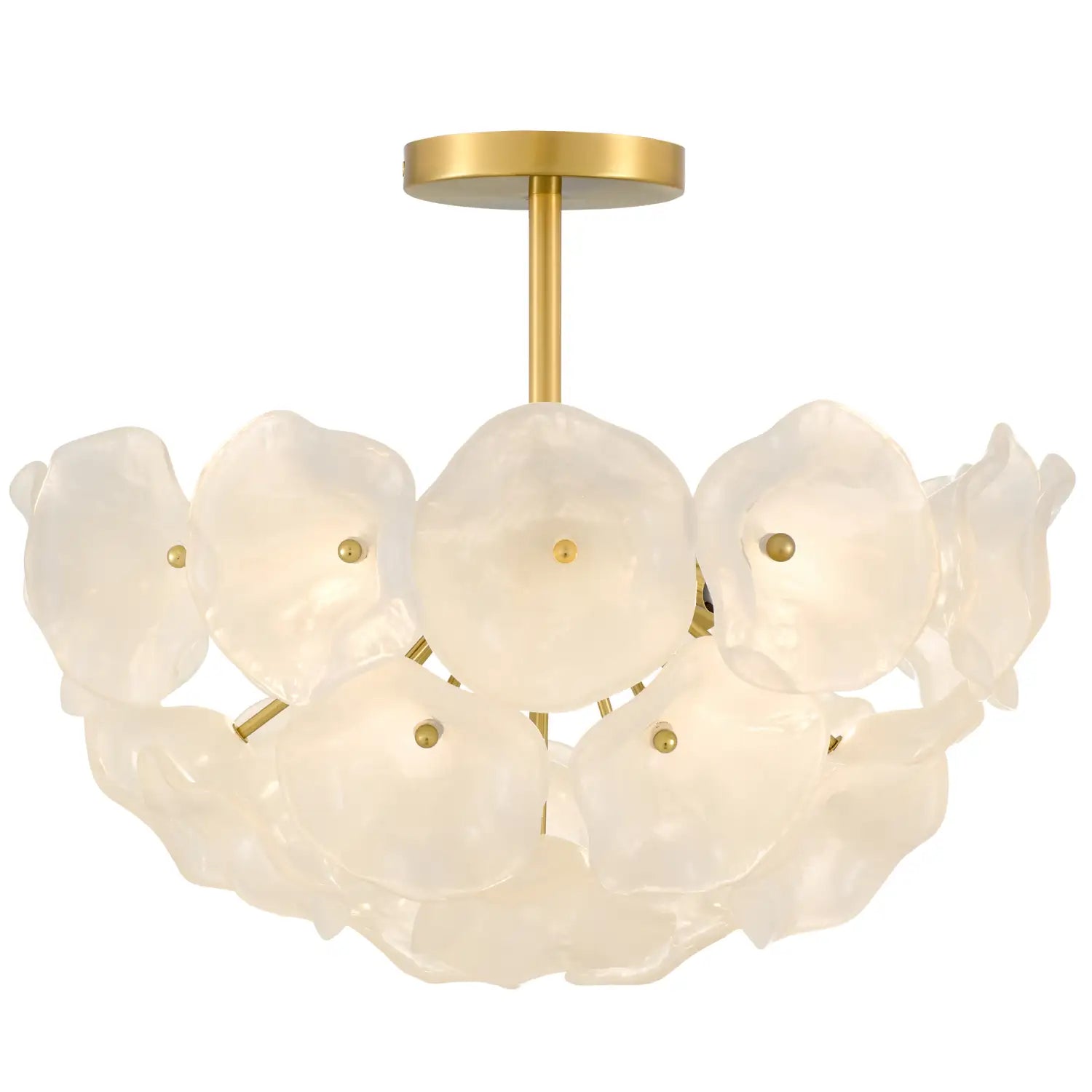 QUOIZEL, AUDREY SEMI-FLUSH MOUNT, SEMI FLUSH MOUNT LIGHT