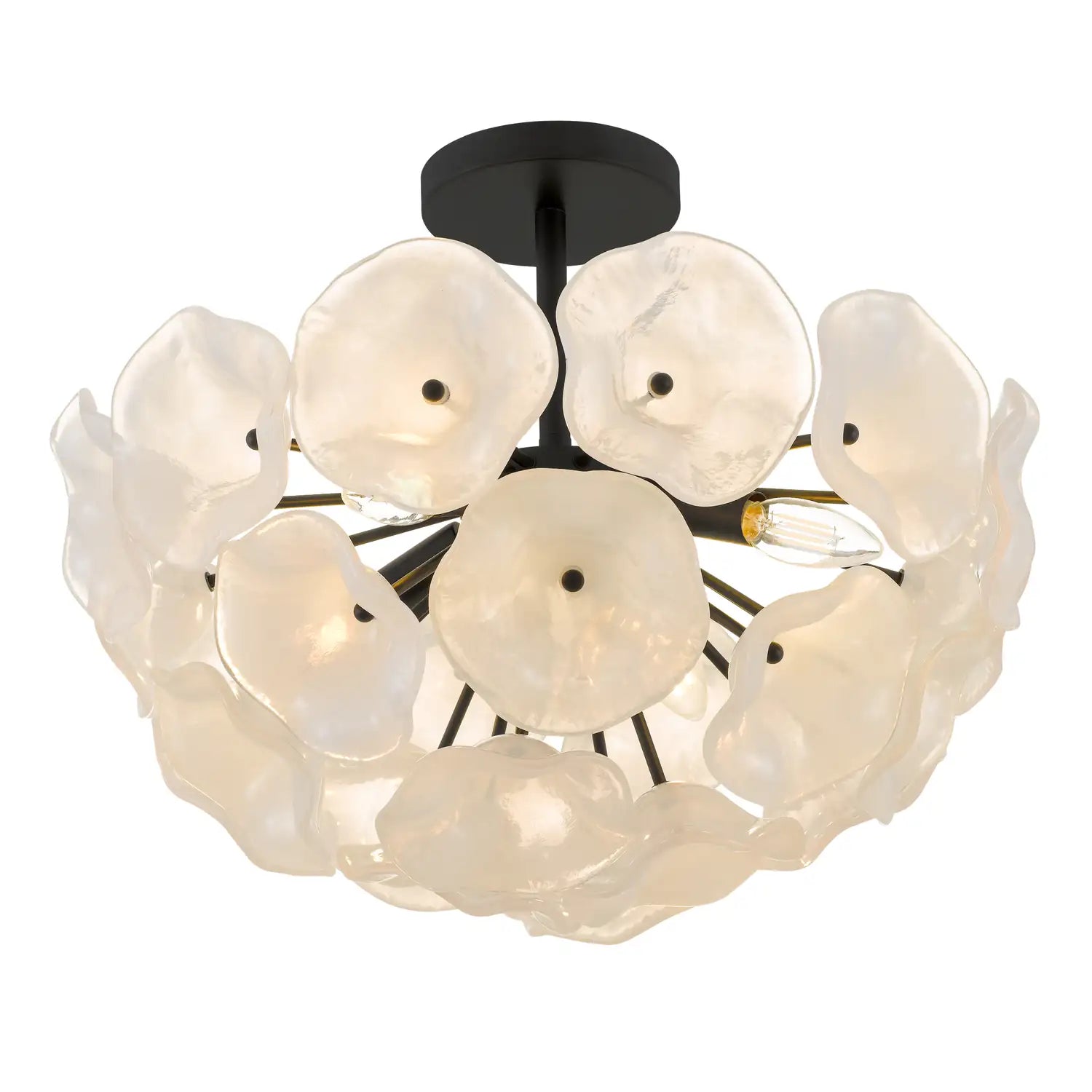 QUOIZEL, AUDREY SEMI-FLUSH MOUNT, SEMI FLUSH MOUNT LIGHT