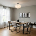 QUOIZEL, AUDREY SEMI-FLUSH MOUNT, SEMI FLUSH MOUNT LIGHT