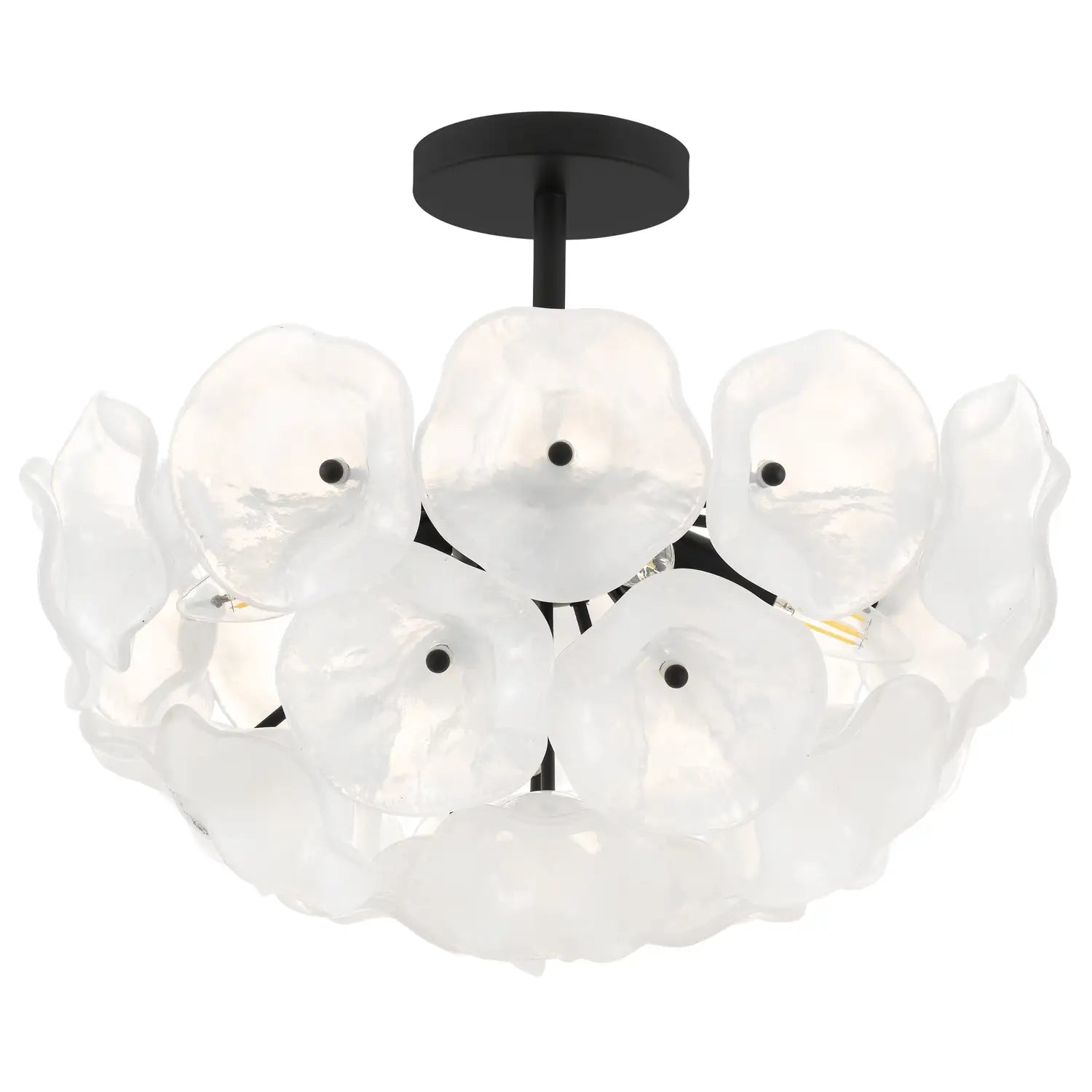 QUOIZEL, AUDREY SEMI-FLUSH MOUNT, SEMI FLUSH MOUNT LIGHT