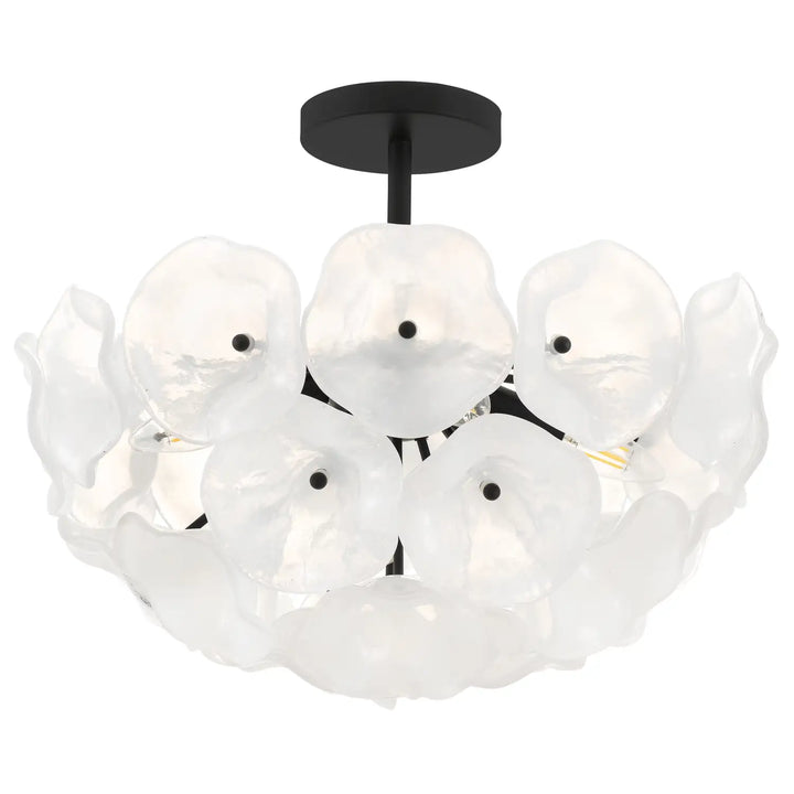 QUOIZEL, AUDREY SEMI-FLUSH MOUNT, SEMI FLUSH MOUNT LIGHT