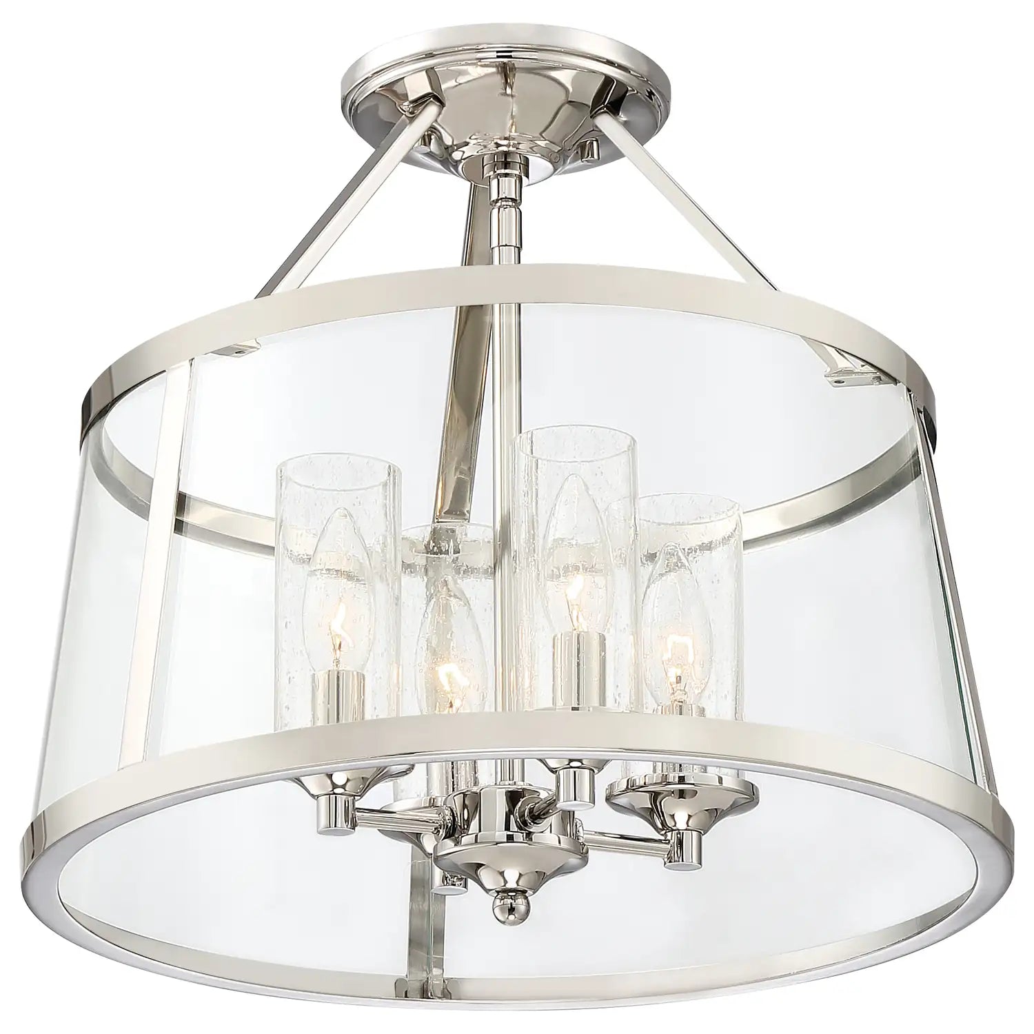 QUOIZEL, BARLOW SEMI-FLUSH MOUNT, SEMI FLUSH MOUNT LIGHT