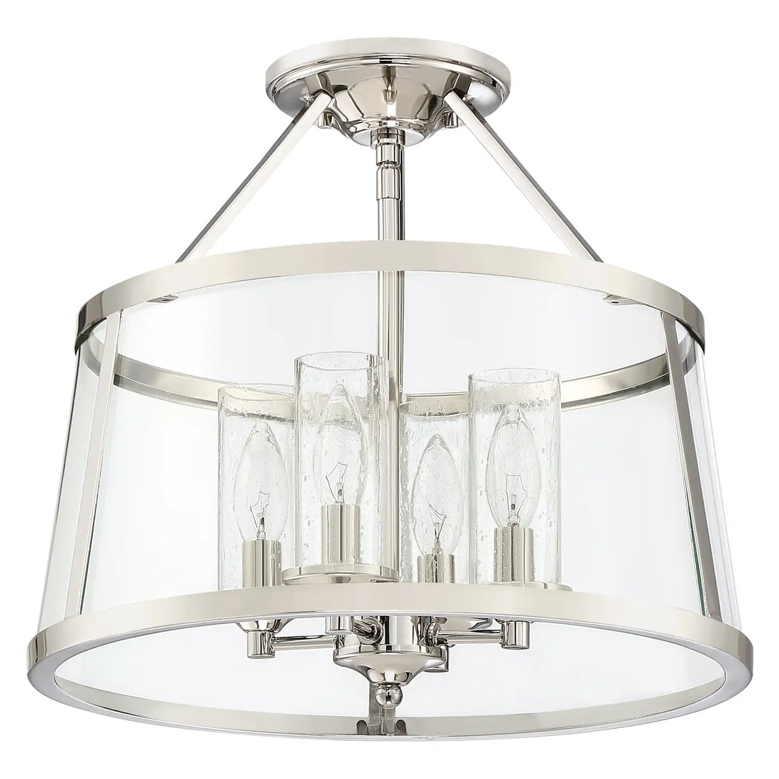 QUOIZEL, BARLOW SEMI-FLUSH MOUNT, SEMI FLUSH MOUNT LIGHT
