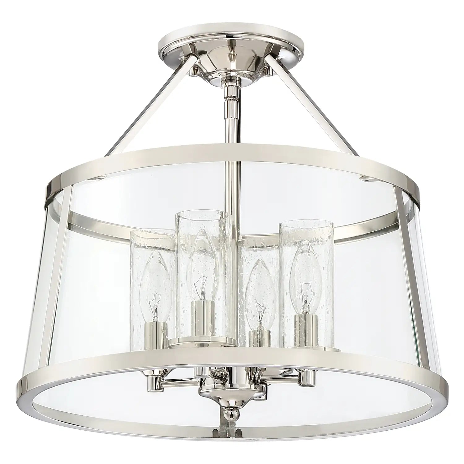 QUOIZEL, BARLOW SEMI-FLUSH MOUNT, SEMI FLUSH MOUNT LIGHT