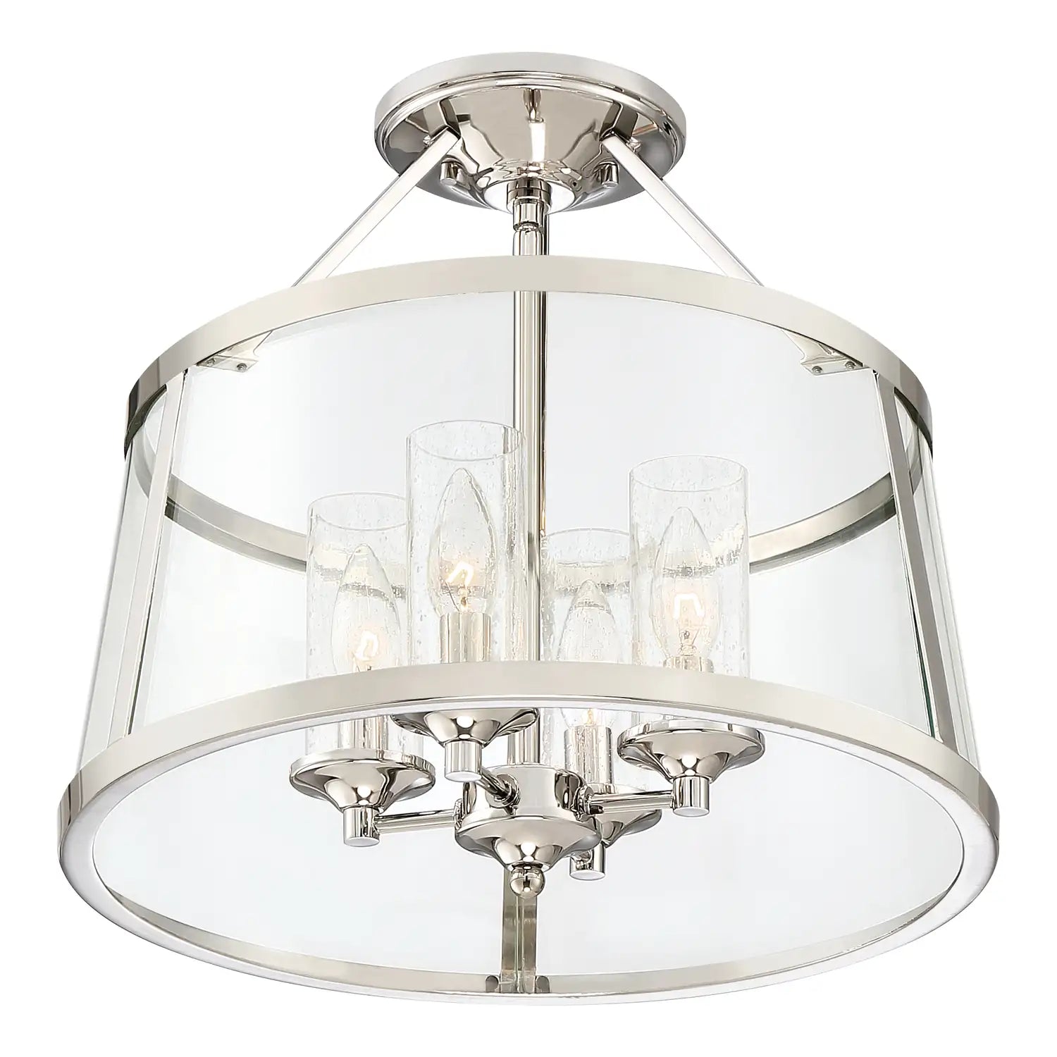 QUOIZEL, BARLOW SEMI-FLUSH MOUNT, SEMI FLUSH MOUNT LIGHT