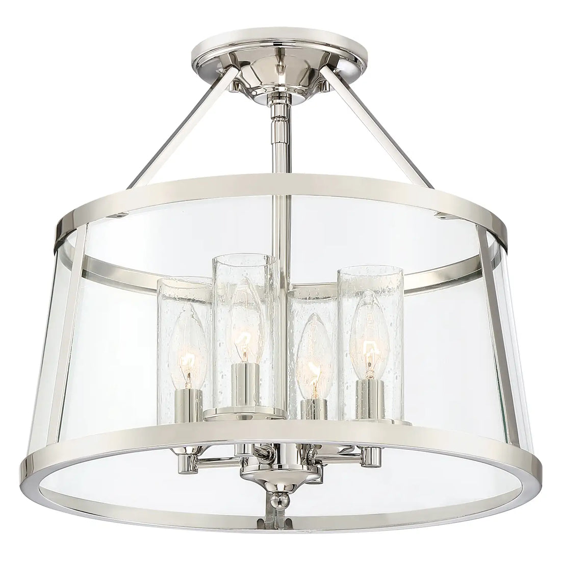 QUOIZEL, BARLOW SEMI-FLUSH MOUNT, SEMI FLUSH MOUNT LIGHT