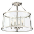 QUOIZEL, BARLOW SEMI-FLUSH MOUNT, SEMI FLUSH MOUNT LIGHT